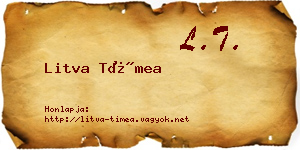 Litva Tímea névjegykártya
